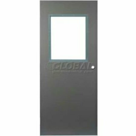 ASSA ABLOY SALES & MARKETING GROUP INC. CECO Hollow Steel Security Door, Half Glass, Cylindrical Prep, CECO Hollow Hinge, 16 Ga, 36"W X 84"H CHMDXHG3070XCYL-CE-16GA